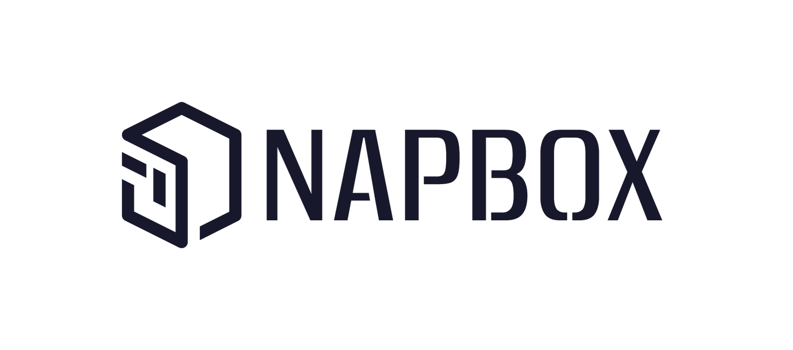 Napbox logo, airport hospitality and branding project by Indy Blue Studio