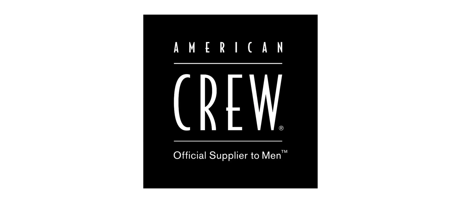 American Crew logo, retail design and branding client of Indy Blue Studio