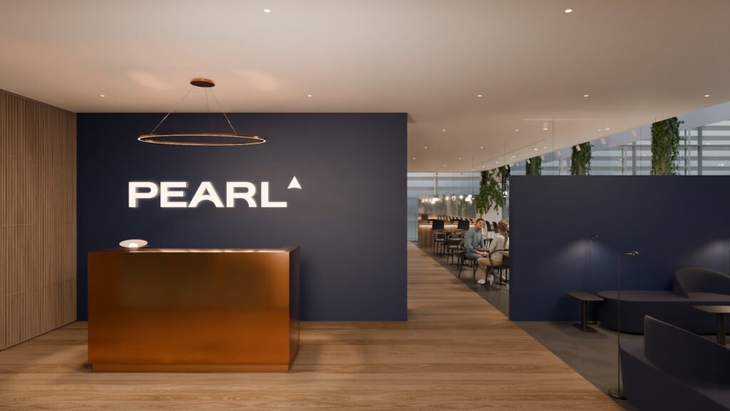 Reception entrance at the Pearl Lounge by Menzies at Bratislava Airport